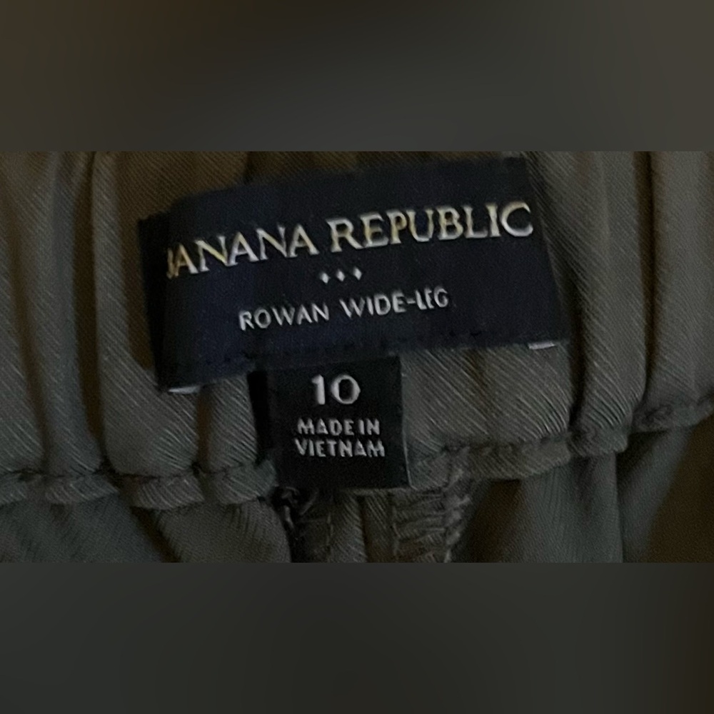 Banana Republic Rowan Wide-Leg Double Twill Crop Pant size 10 - Picture 9 of 13